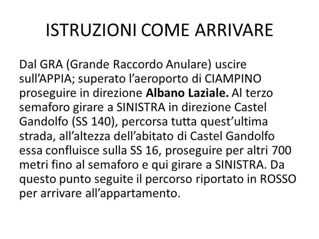 Apartment Castel Gandolfo Bilik gambar
